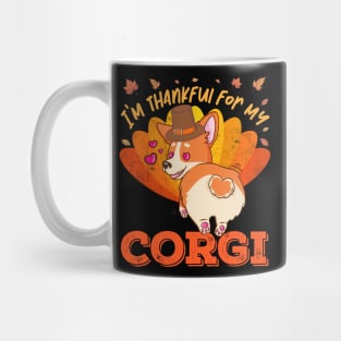 Thankful for my Corgi Dog Cute Thanksgiving Mug